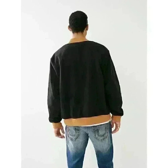 NEW! True Religion Men's XXL Fleece Bomber Jacket NWT $199 - Picture 2 of 5